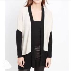Vince 100% cashmere open colorblock cardigan